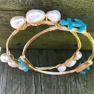Wire wrapped Bangles